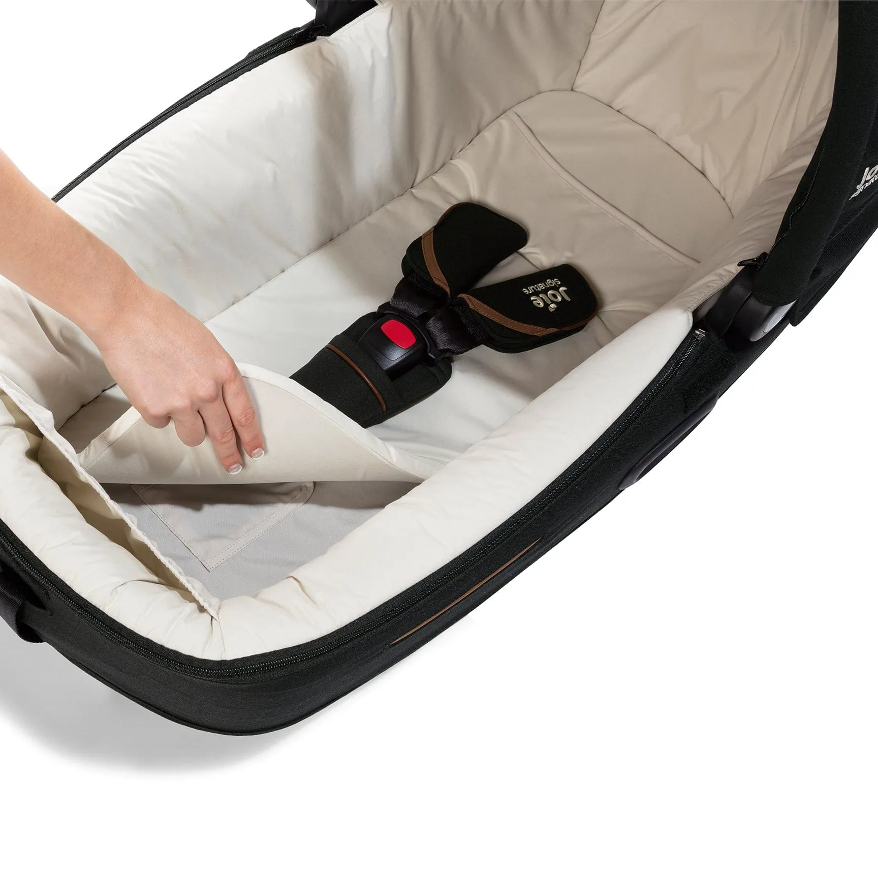 Joie Calmi Car Cot Bed & I-Base Encore in Eclipse