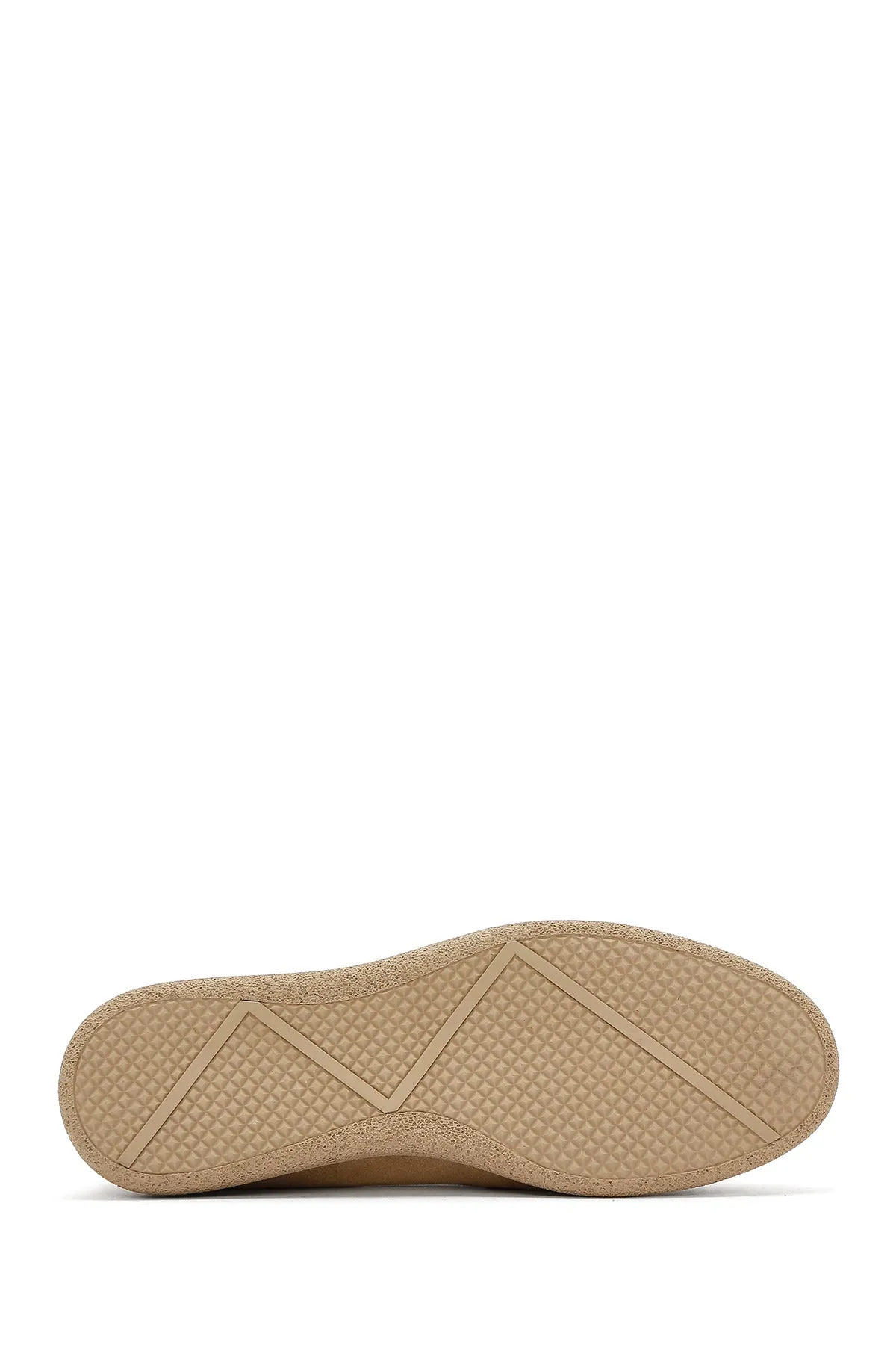 Kadın Bej Süet Deri Comfort Loafer