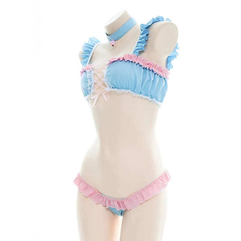 Kawaii Pastel Ruffle Lingerie