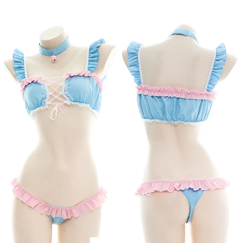 Kawaii Pastel Ruffle Lingerie
