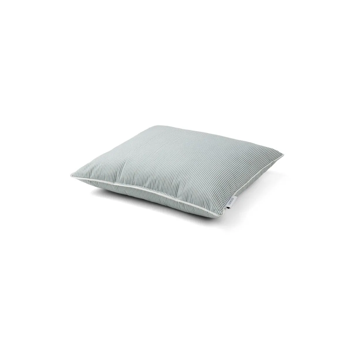 Kenny Kapok Pillow Junior - Stripe: Sea blue/creme de la creme