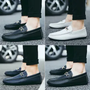 Korean style loafer men slim fit-narrow-shoes 2023