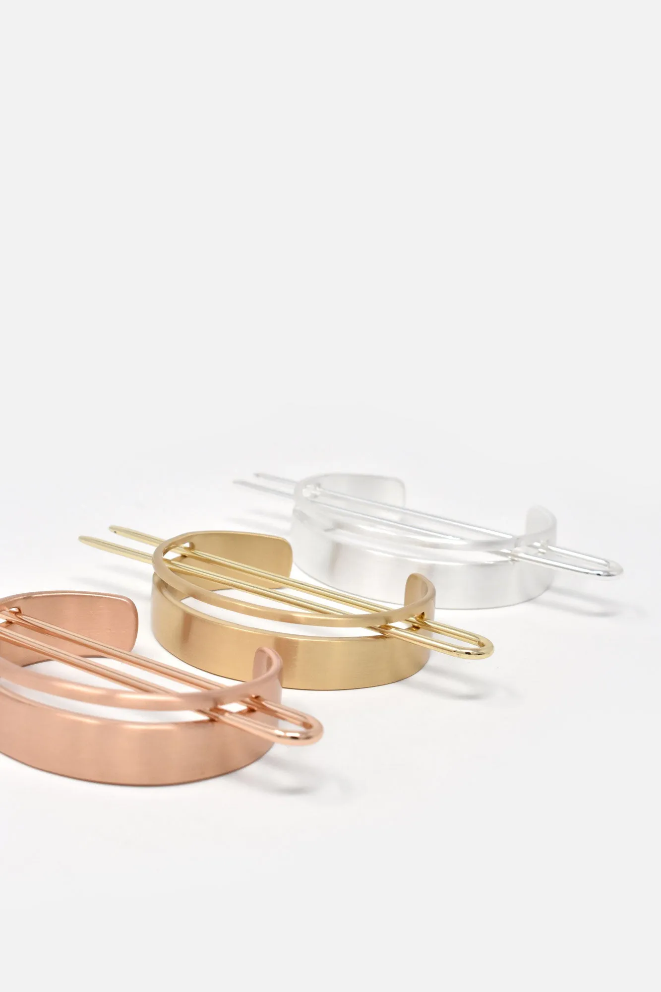 Le Luxe Hair Brass Cuff & Pin