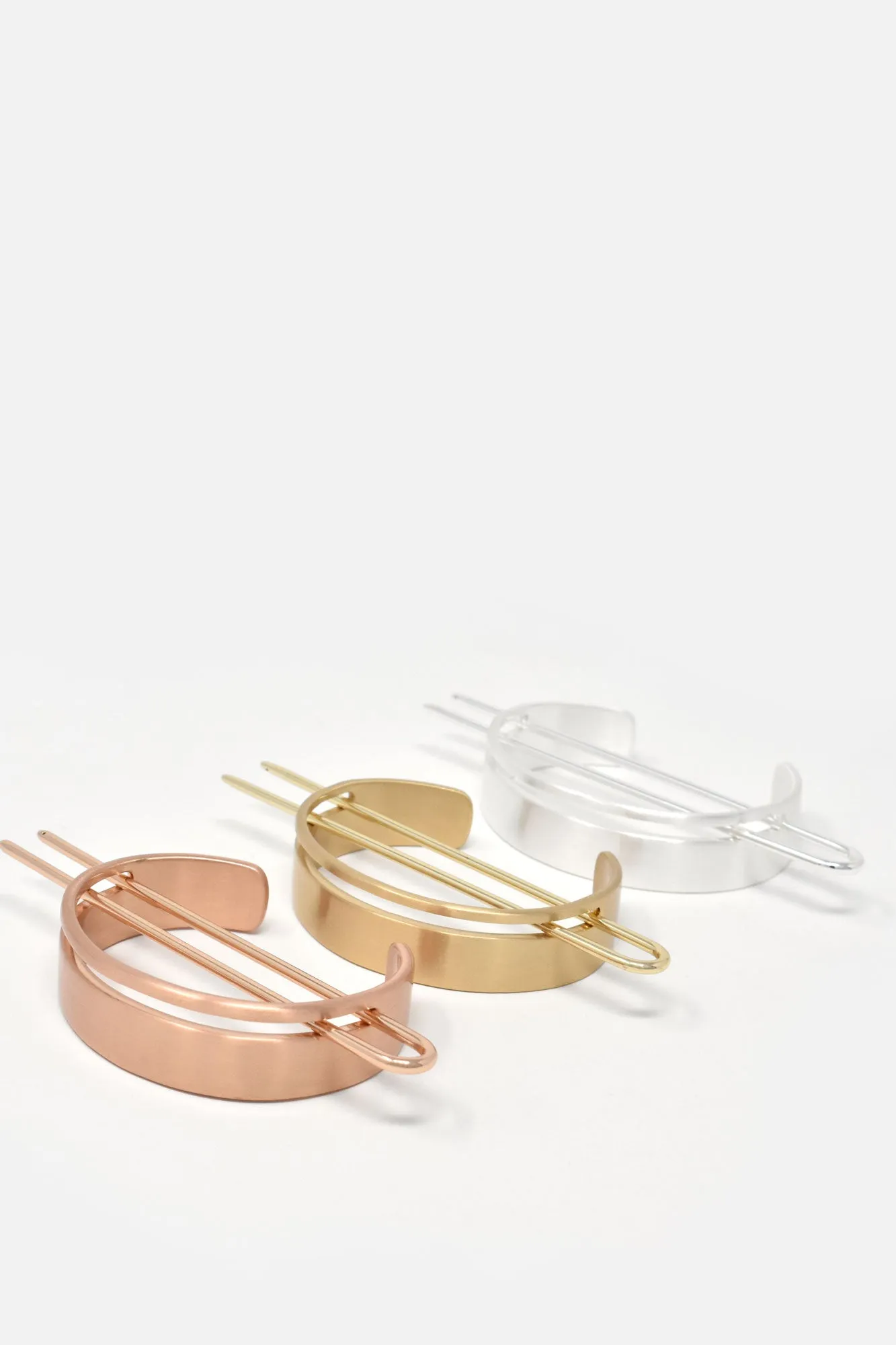 Le Luxe Hair Brass Cuff & Pin