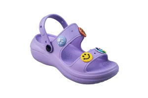 Maclin Ladies Violet Clogs