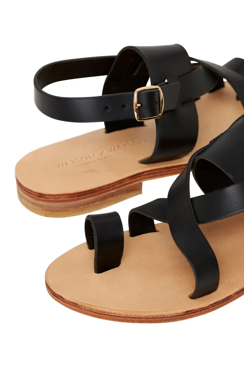 MALTA SANDAL - BLACK