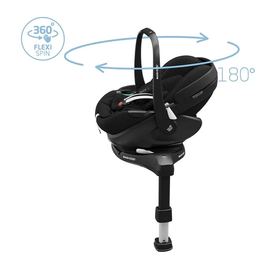 Maxi Cosi Pebble 360 PRO 2 Car Seat and Base - Twillic Black
