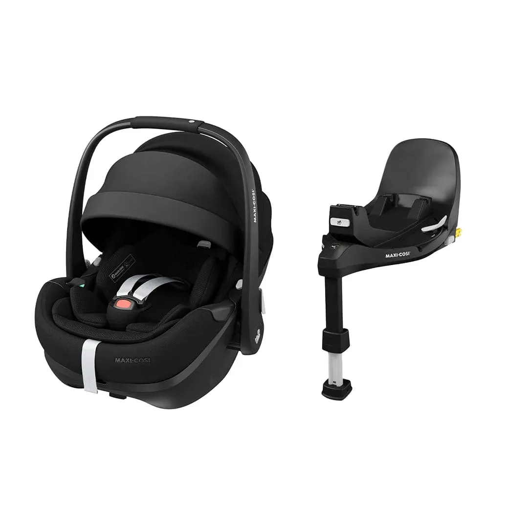 Maxi Cosi Pebble 360 PRO 2 Car Seat and Base - Twillic Black