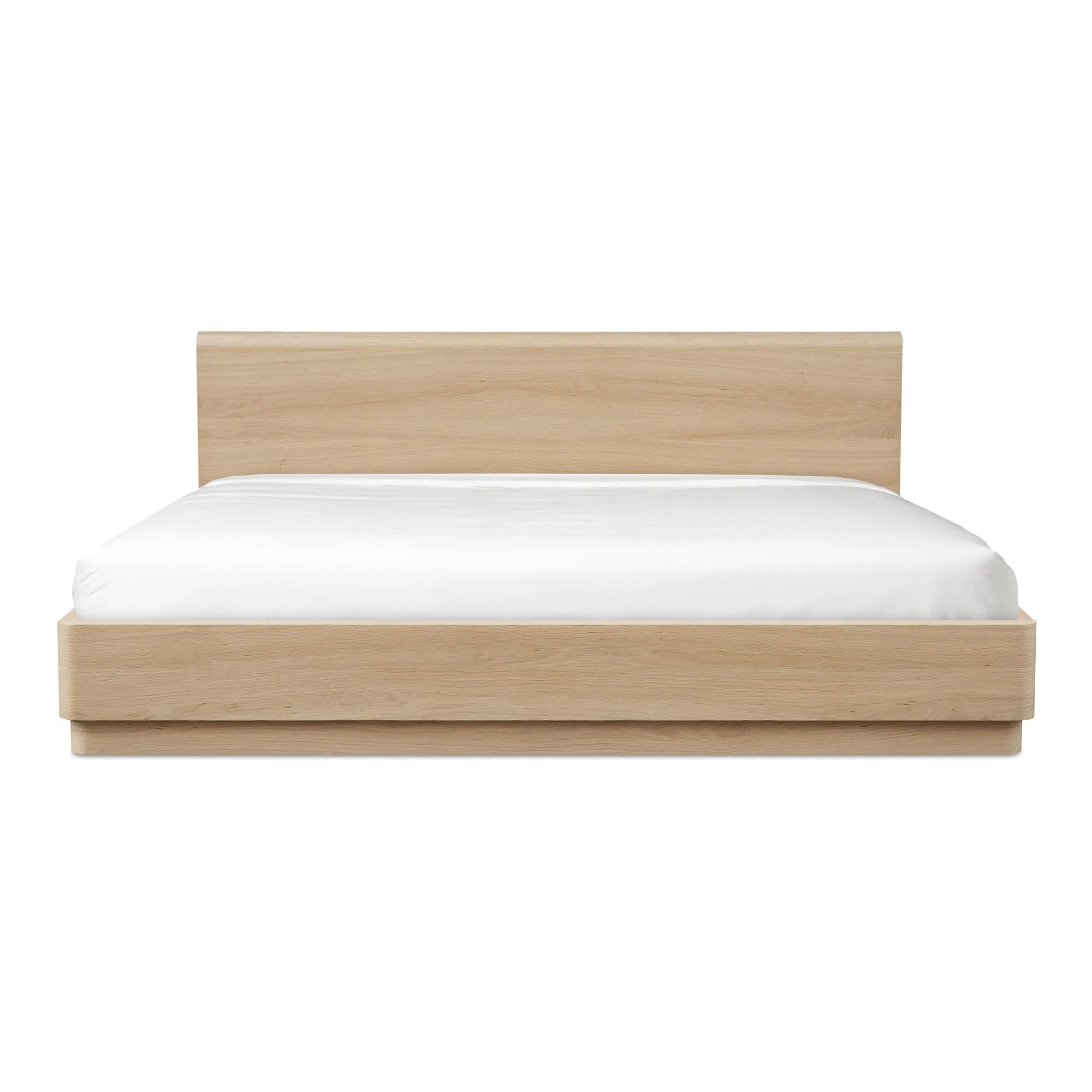 Moe's Home Collection Round Off Light Oak Brown Queen Bed