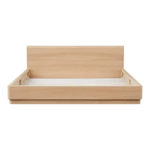 Moe's Home Collection Round Off Light Oak Brown Queen Bed