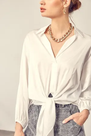 Mustard Seed Junior FRONT TIE SHIRT