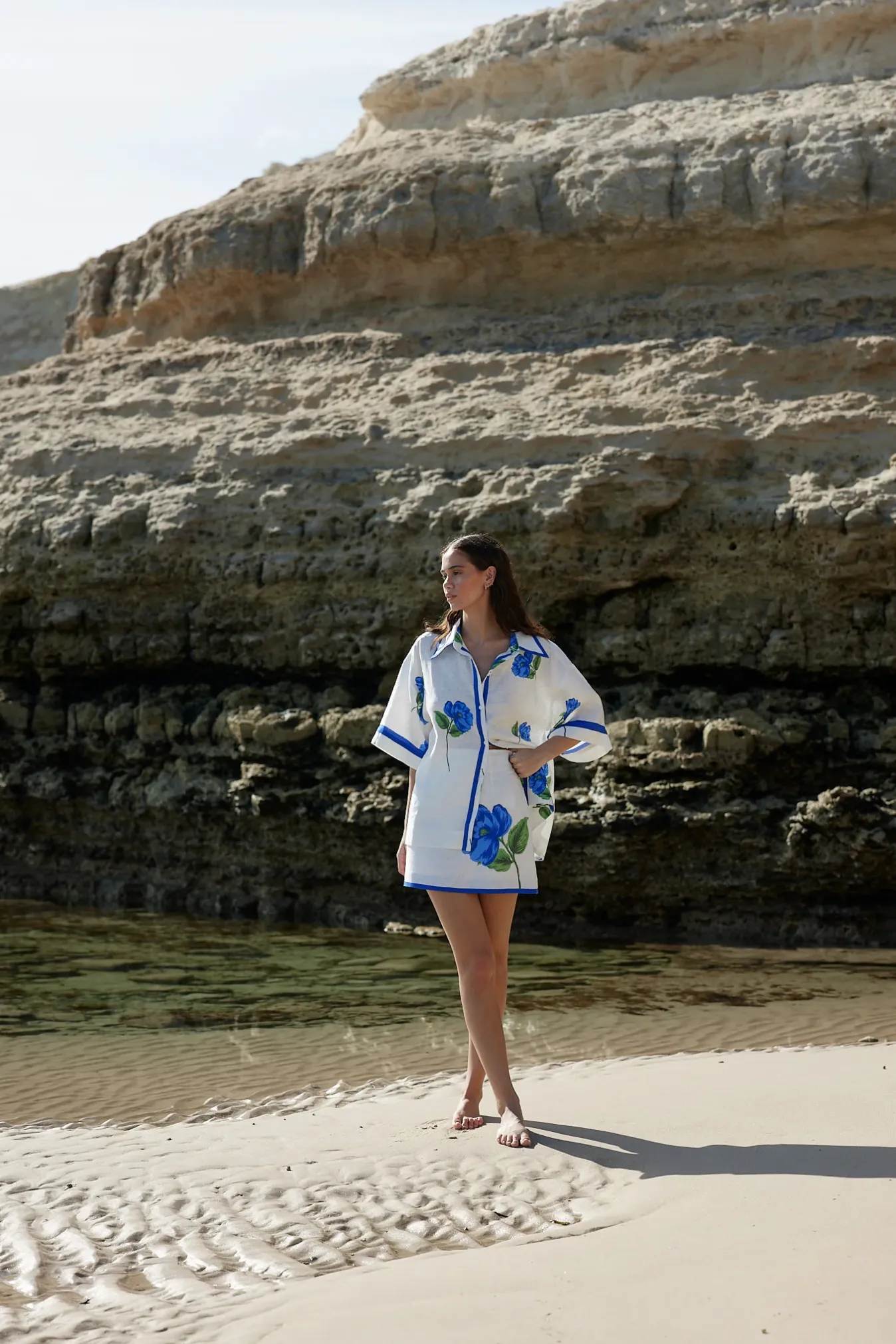 NERI Shirt | FOAM/CELESTE