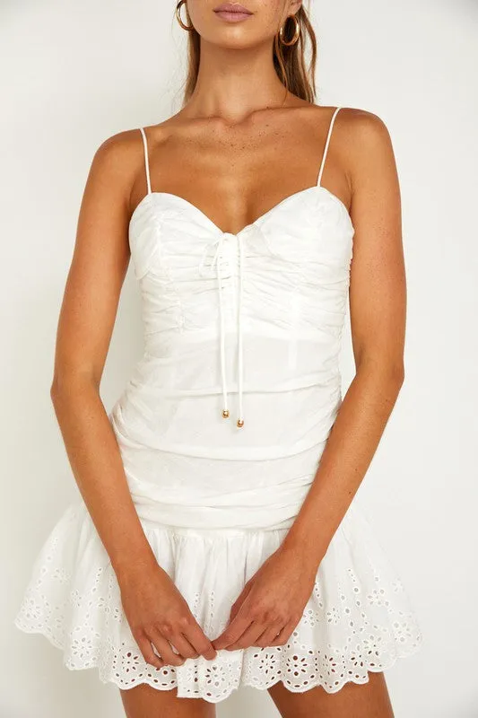 One and Only Collective Inc Ruched Cami Mini Dress