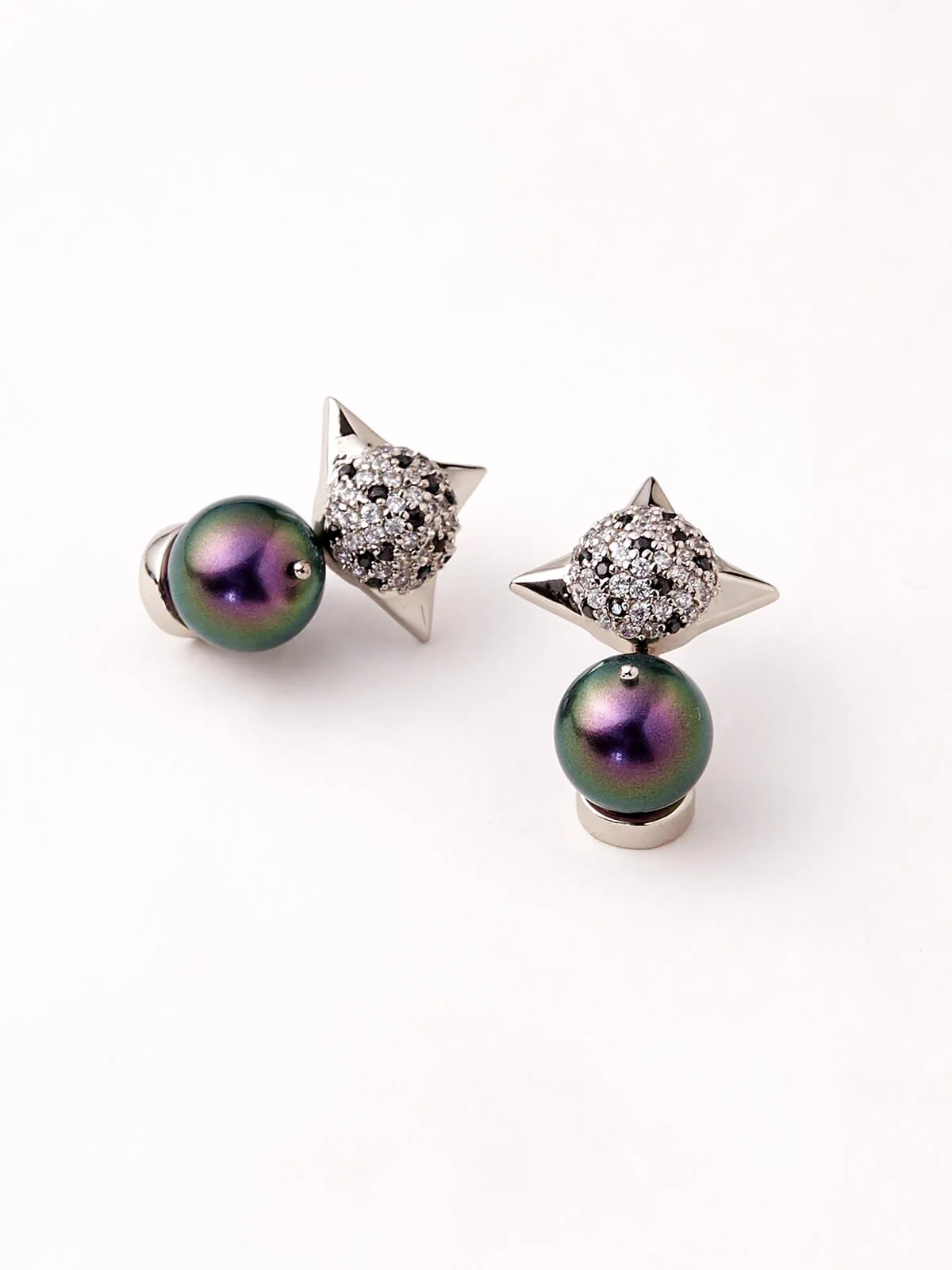 Outhouse   I    OH Juvia The Lyla Nova Studs Gunmetal New OHAW19SE062