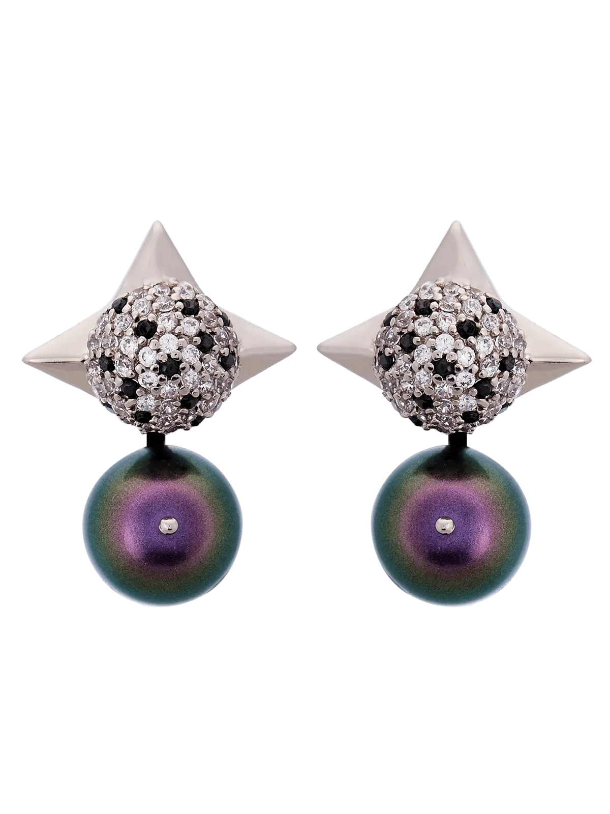 Outhouse   I    OH Juvia The Lyla Nova Studs Gunmetal New OHAW19SE062