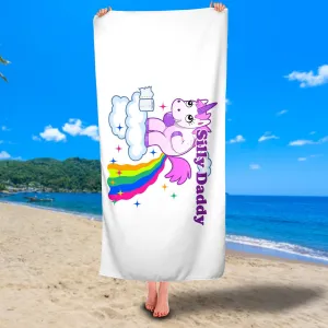 Personalized Funny Unicorn Premium Beach/Pool Towel