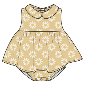 Peter Pan Collar Sleeveless Bubble with Skirt