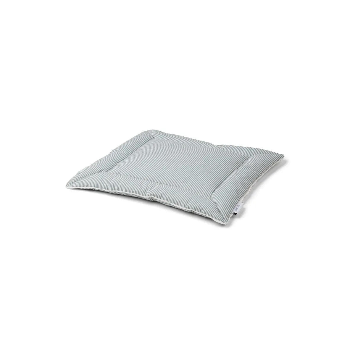 Pi Kapok Baby Pillow - Stripe: Sea blue/creme de la creme