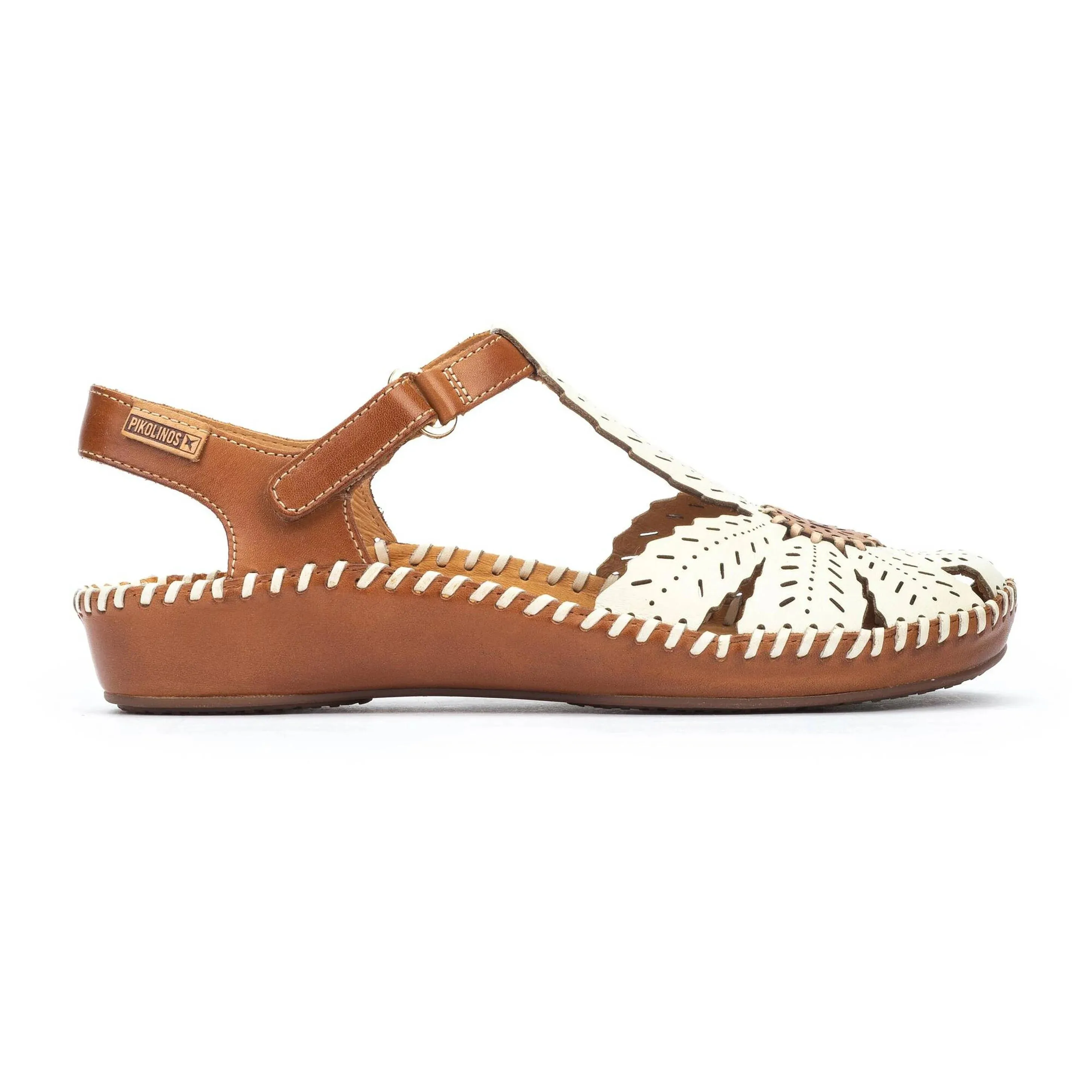 Pikolinos Women's Puerto Vallarta Semi-Open Toe Wedge Sandal - Nata