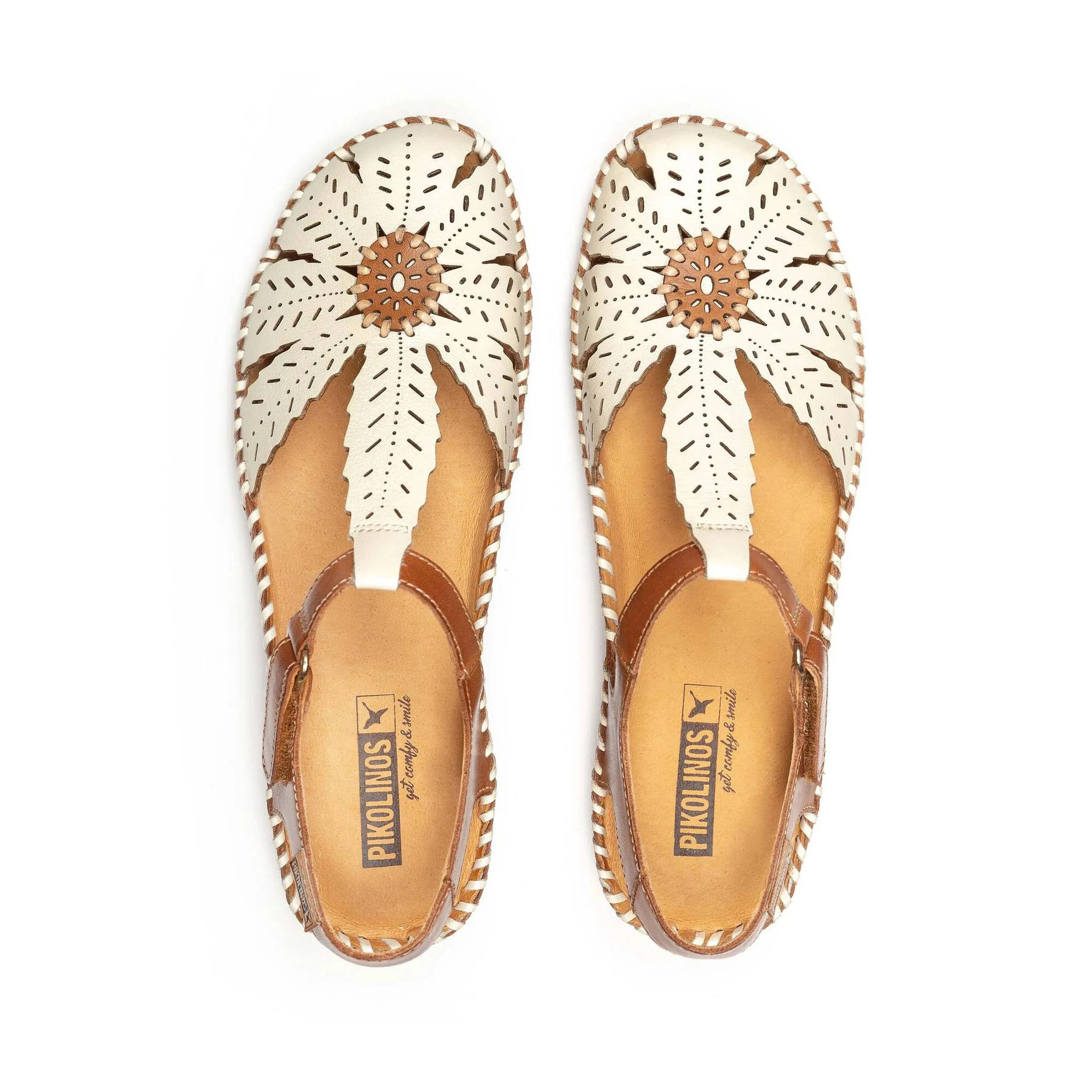 Pikolinos Women's Puerto Vallarta Semi-Open Toe Wedge Sandal - Nata