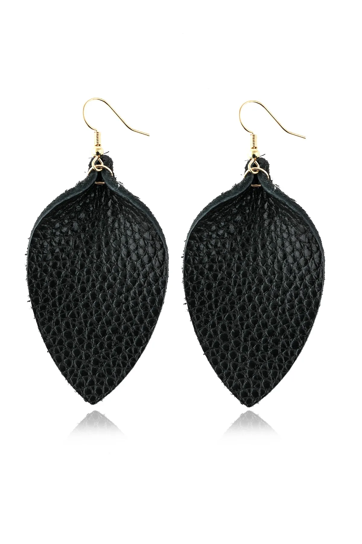 PINCHED TEARDROP HOOK DROP EARRINGS