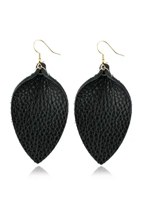 PINCHED TEARDROP HOOK DROP EARRINGS