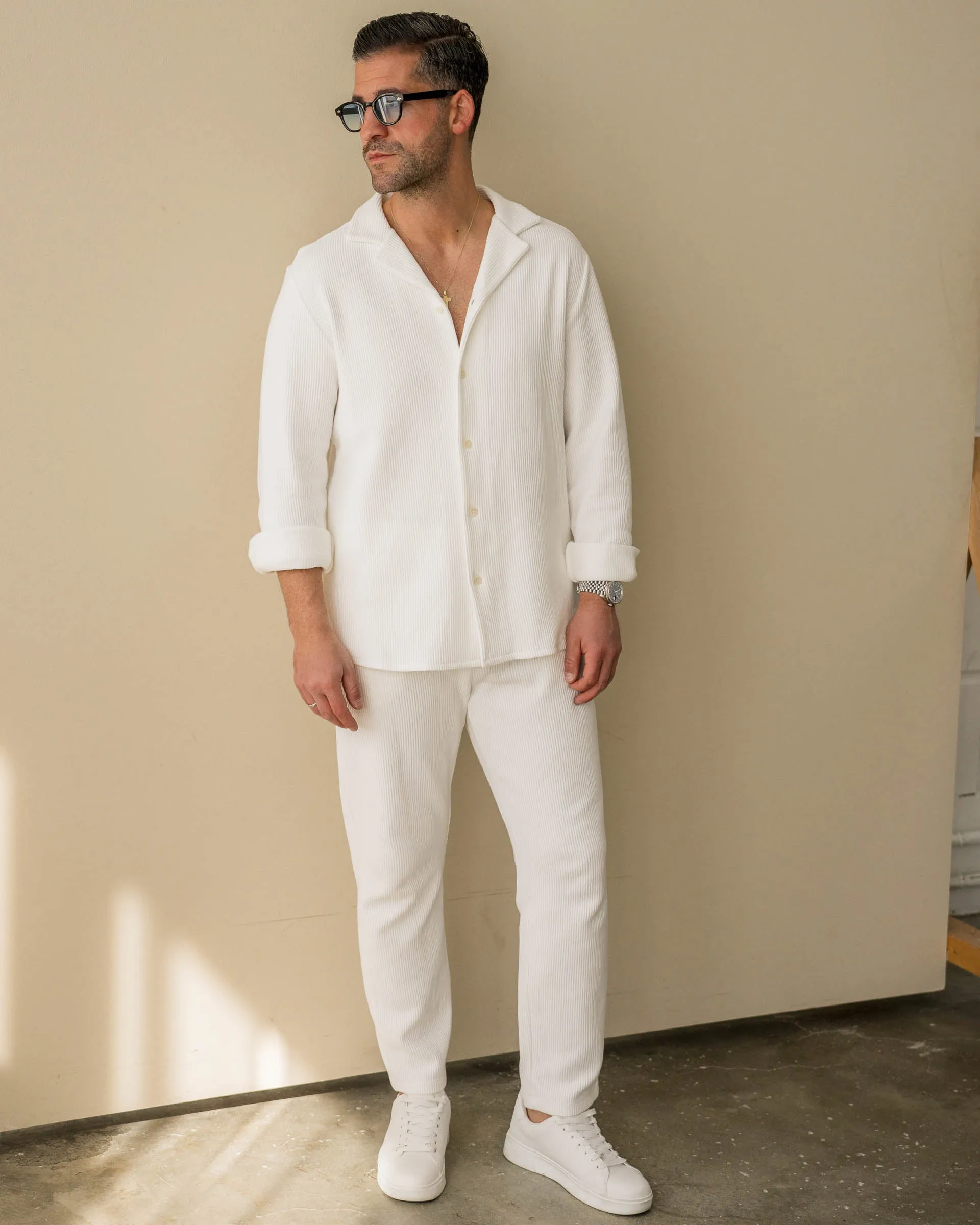 Plissee Pants (White)
