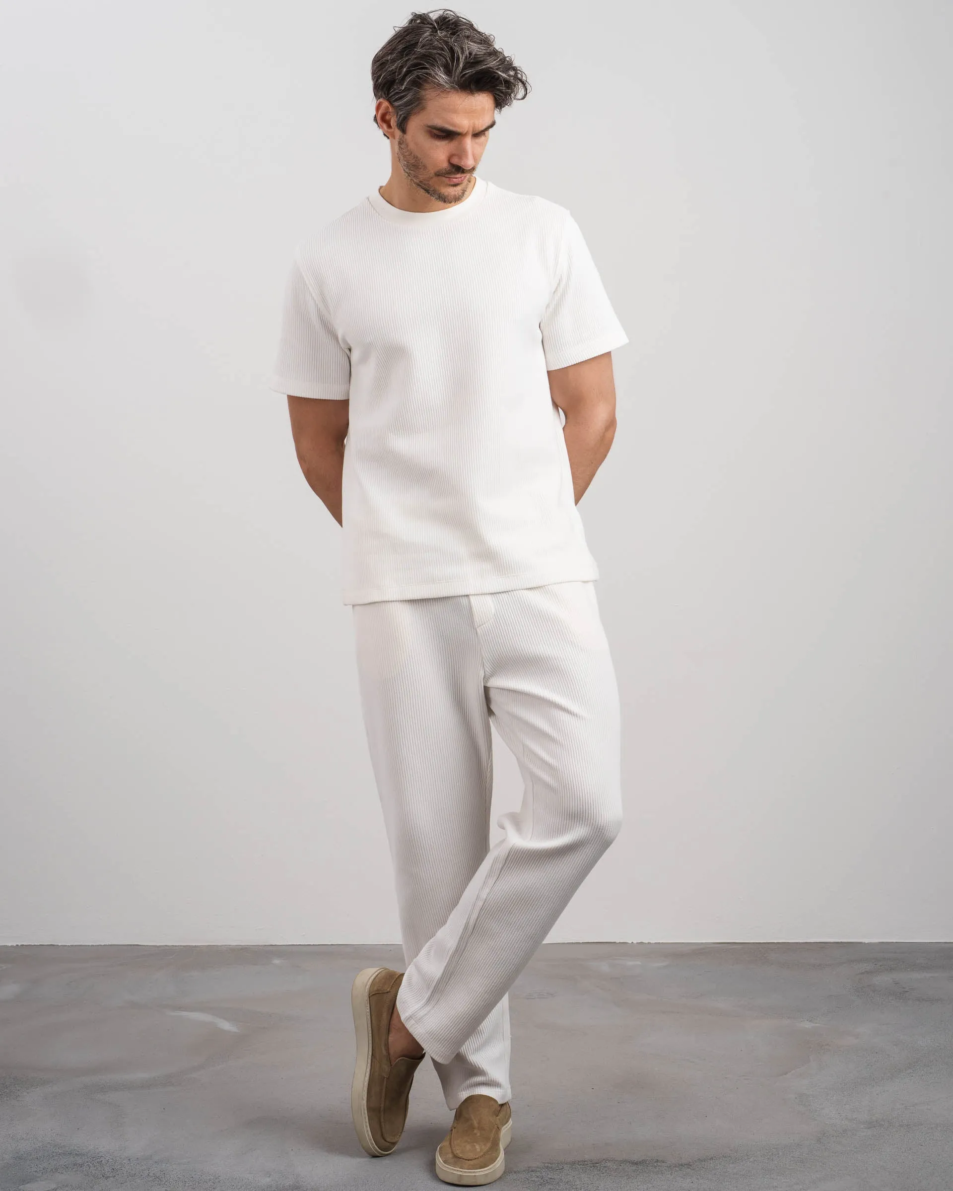 Plissee Pants (White)