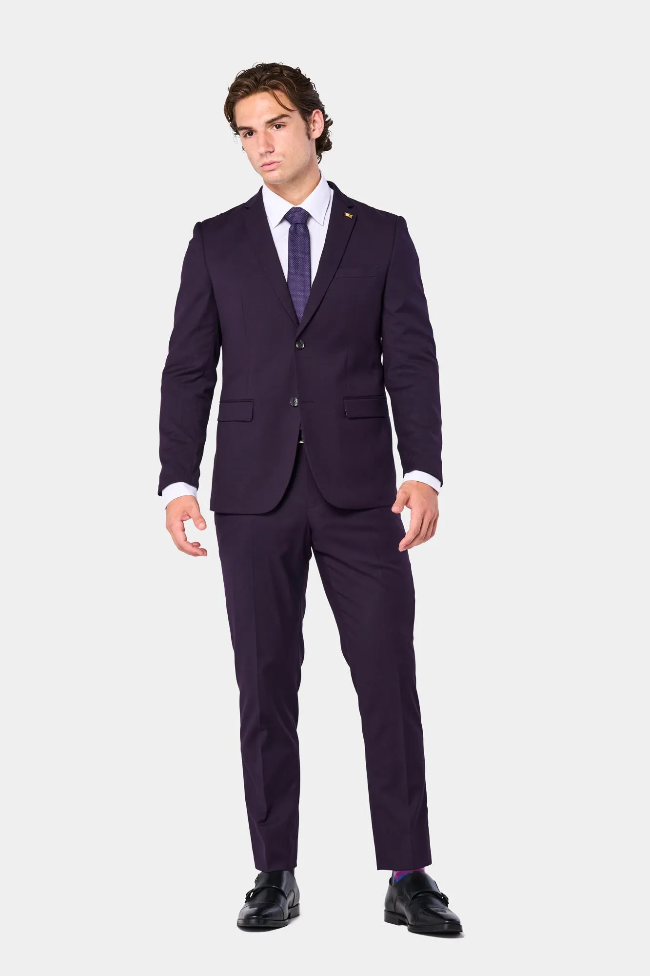 Plum Purple 2 Button Suit