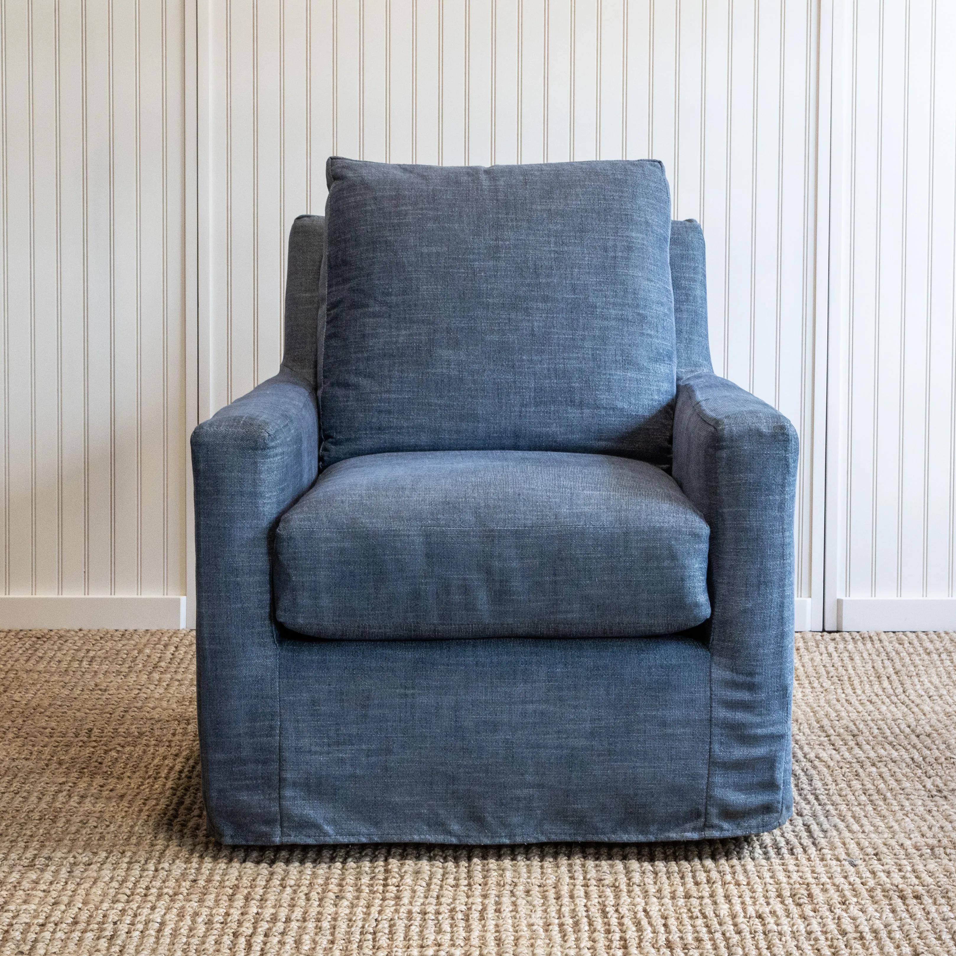 Port XL Slipcovered Swivel Glider