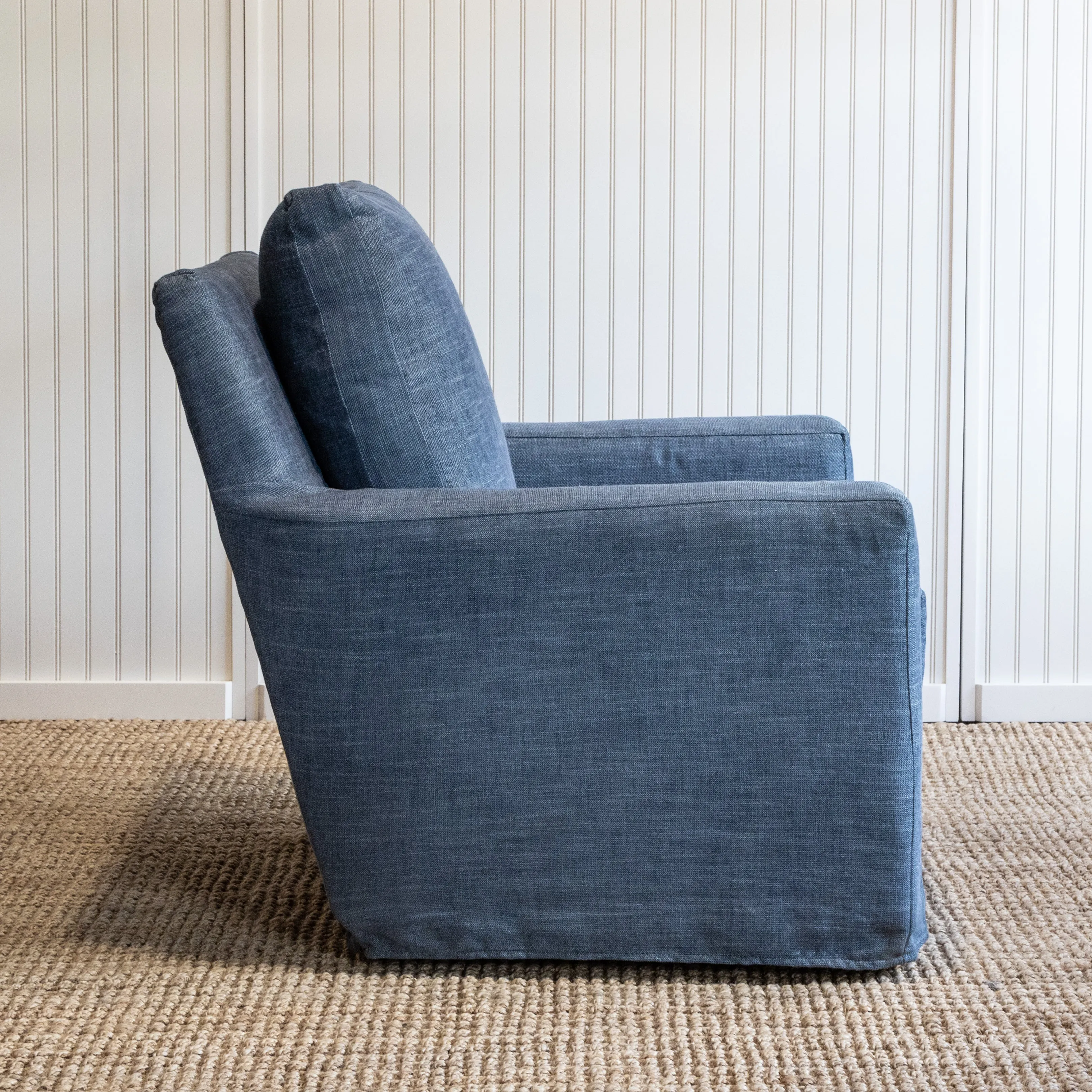 Port XL Slipcovered Swivel Glider