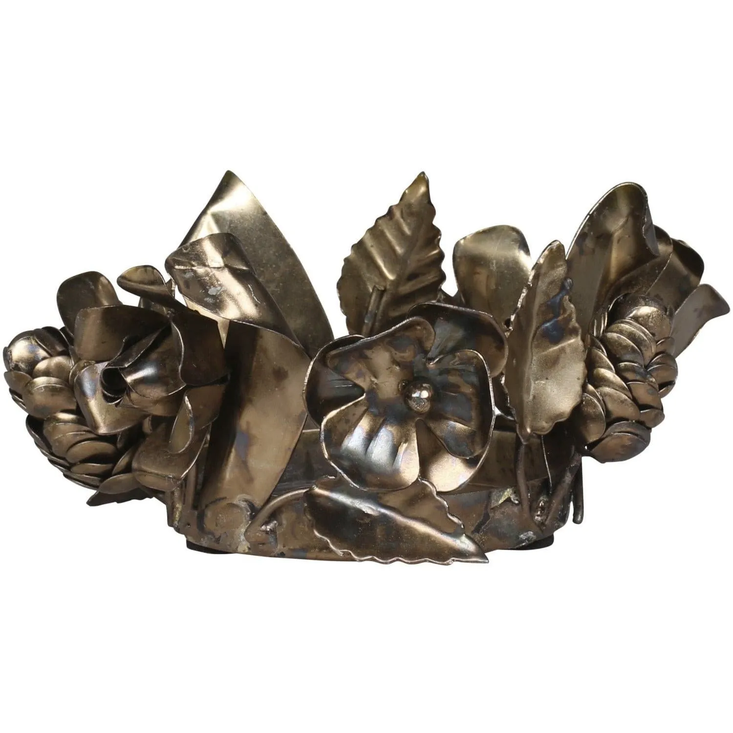 Portacandela Metal Roses