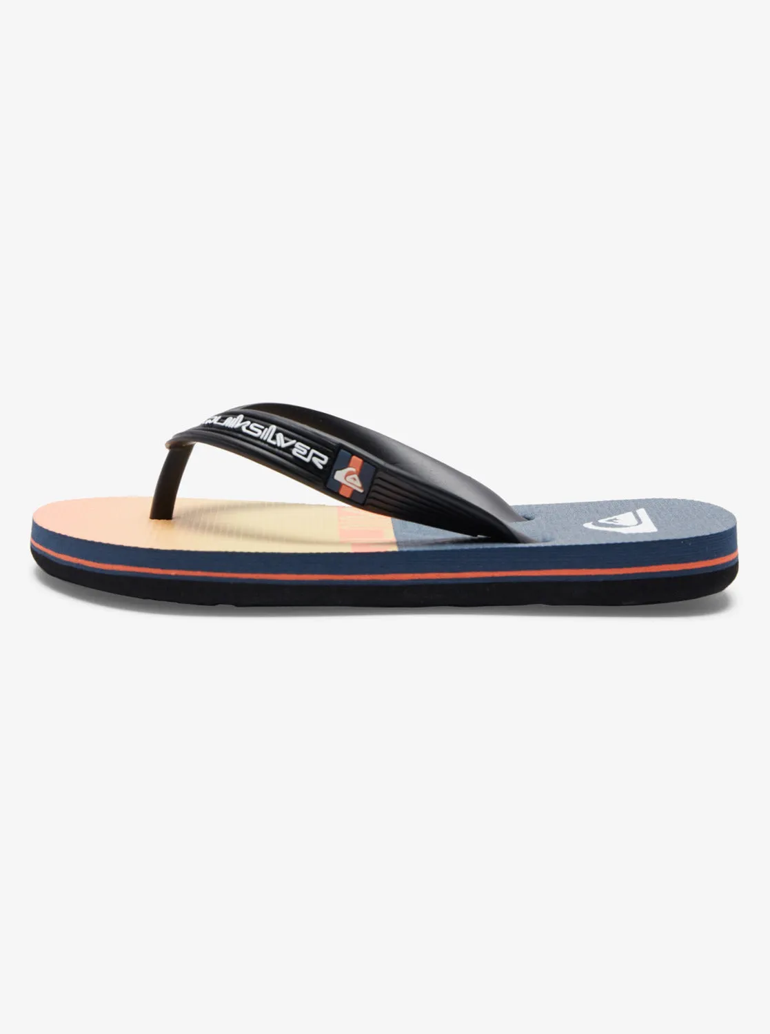 Quiksilver Boys 2-7 Molokai Art SP KD Jandals - Grey/Orange/Grey
