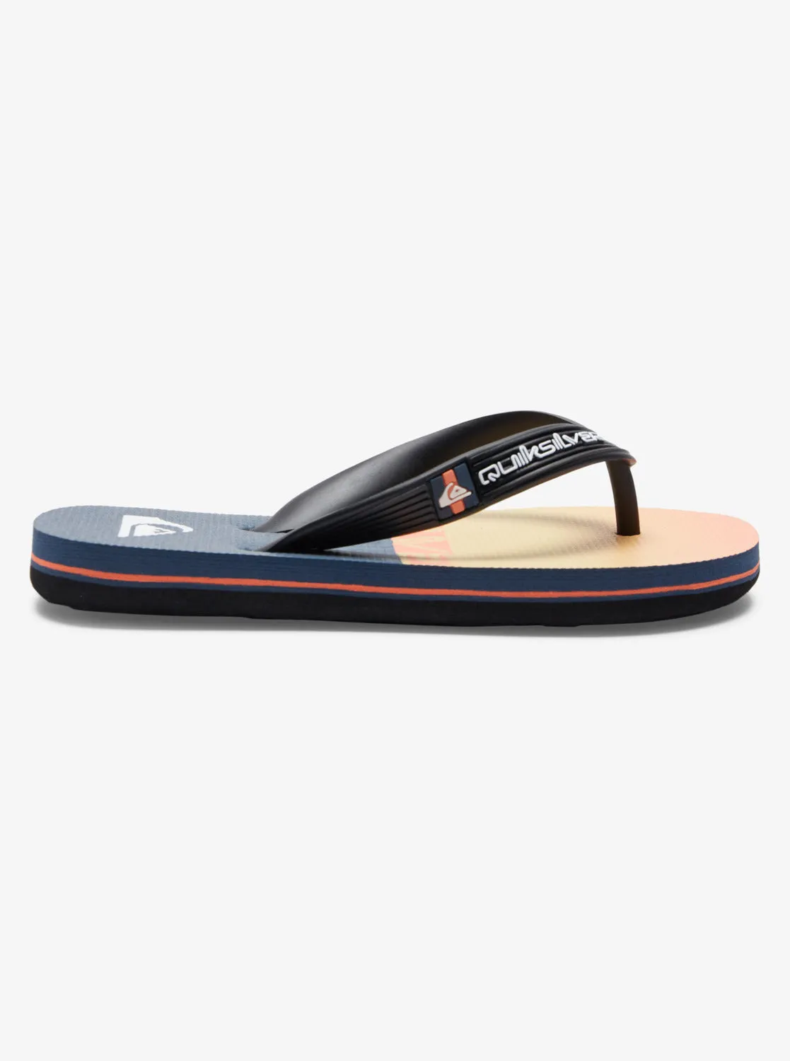 Quiksilver Boys 2-7 Molokai Art SP KD Jandals - Grey/Orange/Grey
