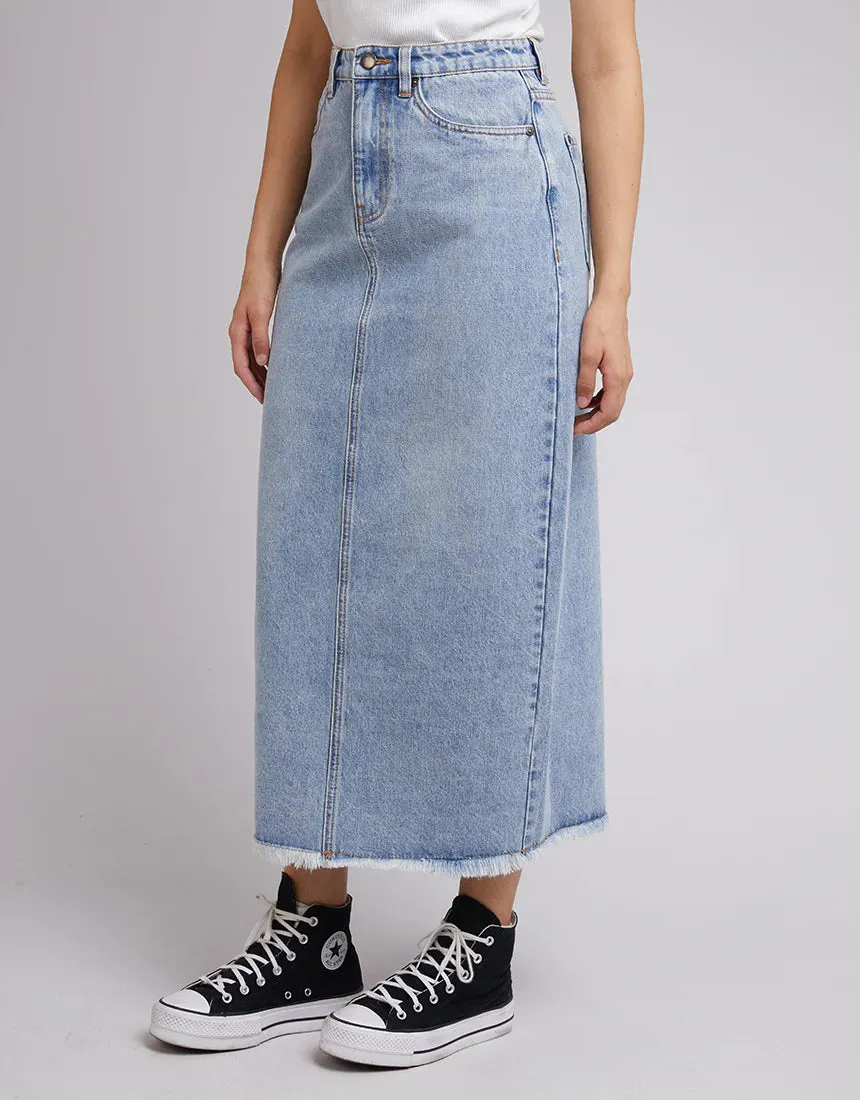 Ray Maxi Skirt Light Blue