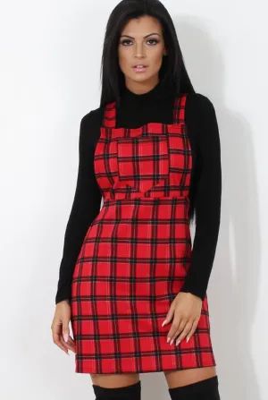 Red Tartan Pinafore-Tarzo