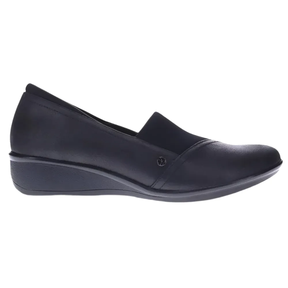 Revere Women's Naples Stretch Loafer Onyx
