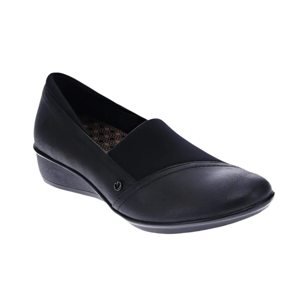Revere Women's Naples Stretch Loafer Onyx