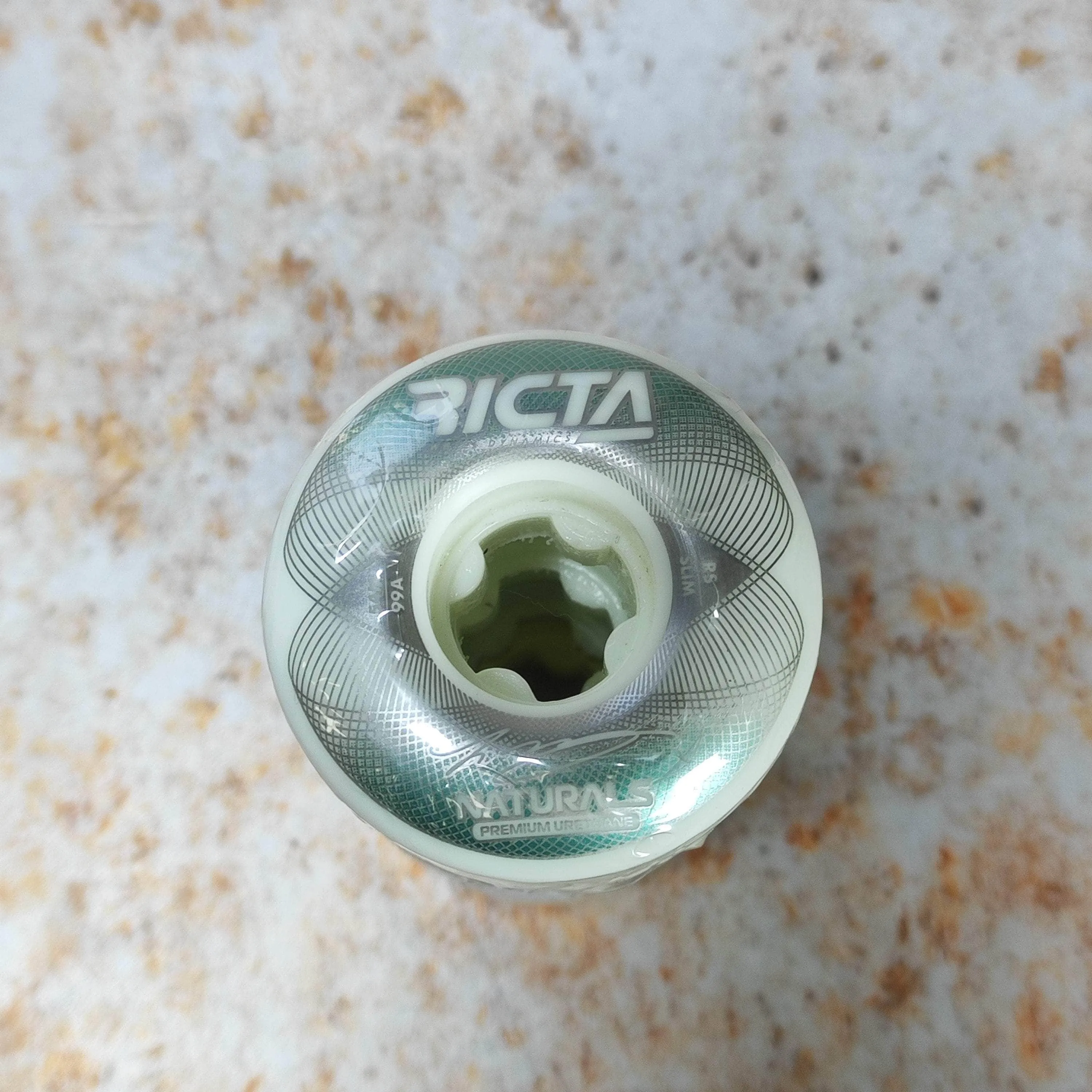 Ricta McCoy Geo Naturals Slim 99a 54mm White/Green Skateboard Wheels