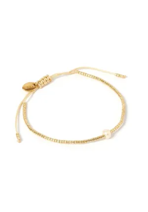 River Gold and Pearl Bracelet