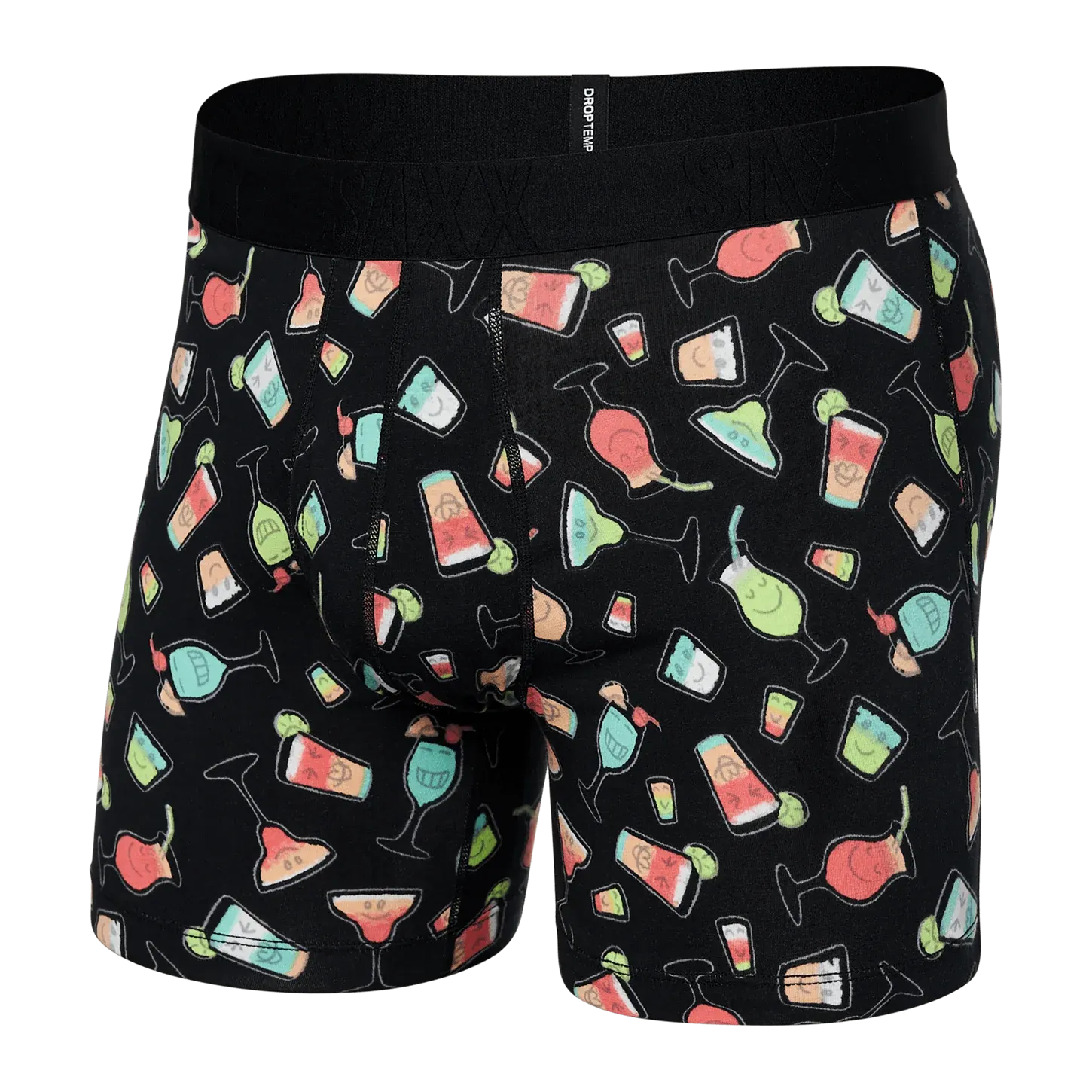 Saxx Droptemp™ Cooling Cotton Underwear -  Happy Hour- Black