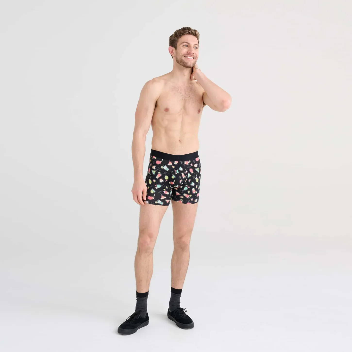 Saxx Droptemp™ Cooling Cotton Underwear -  Happy Hour- Black
