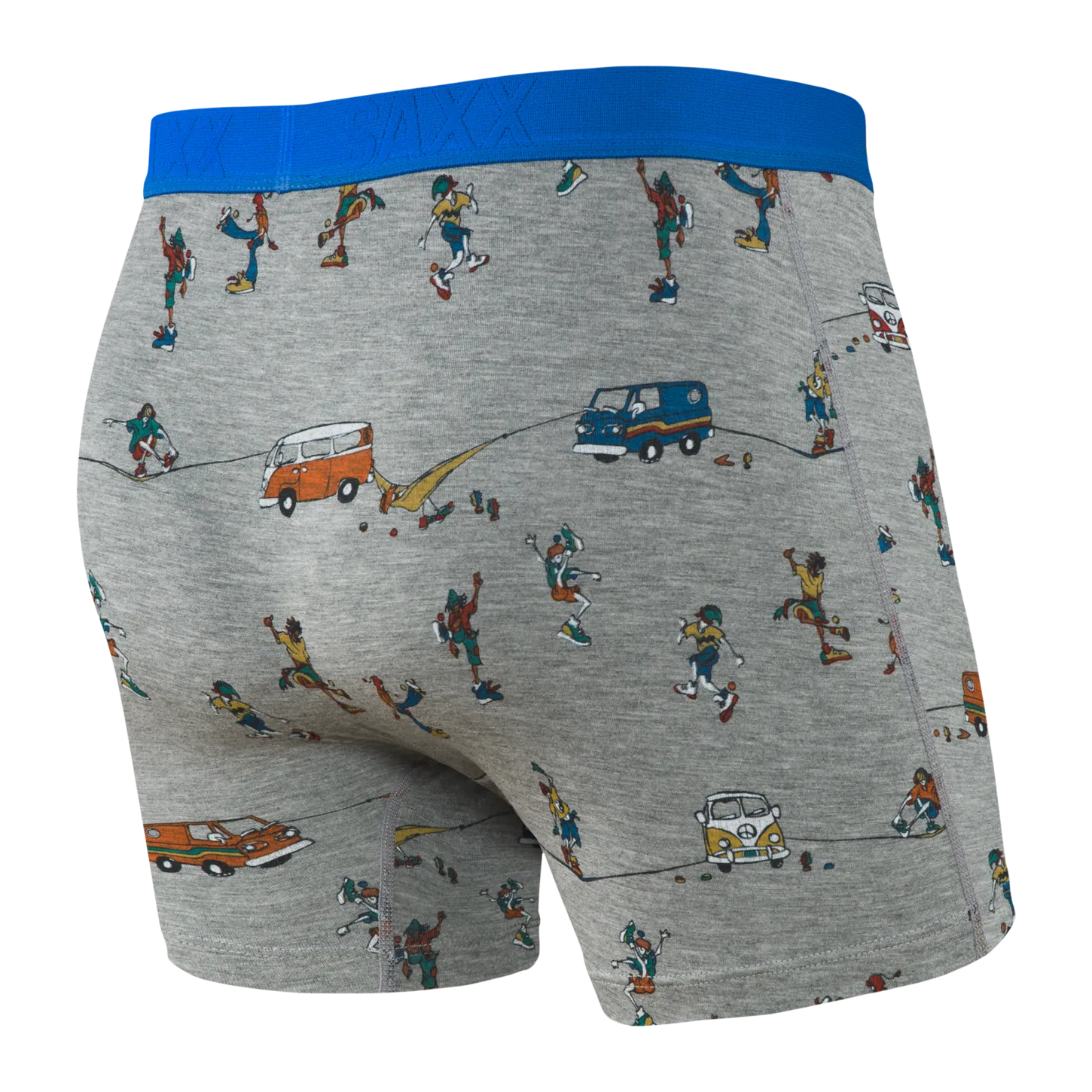 SAXX Grey Hacky Slackers  Vibe Boxer Brief Men's Underwear