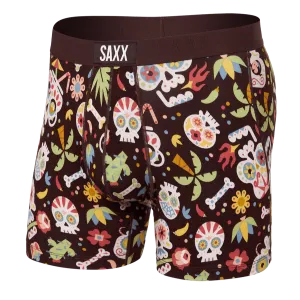 Saxx Vibe Boxers - Dia De Los Muertos - Fudge