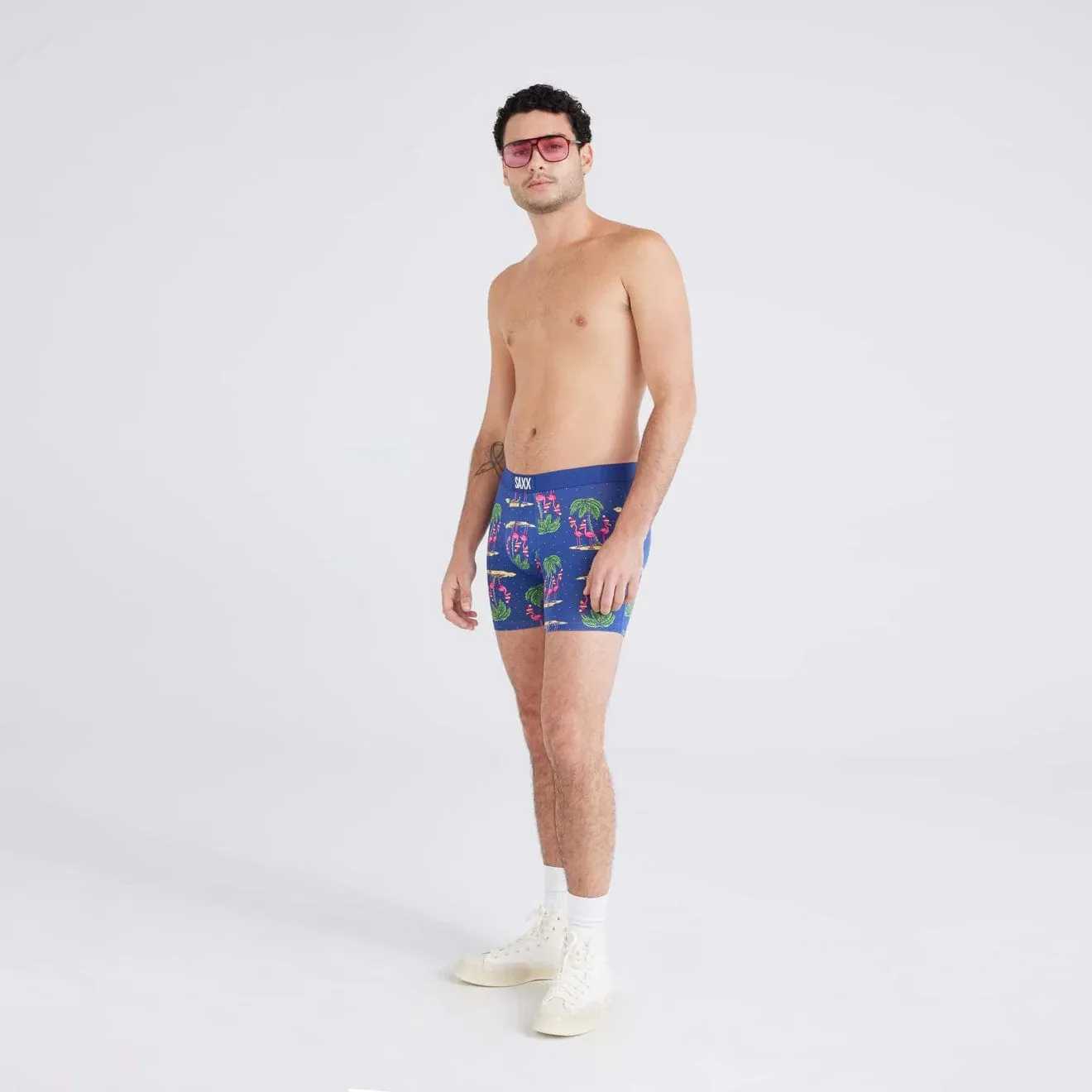 Saxx Vibe Boxers - Holidays in Paris - Blue