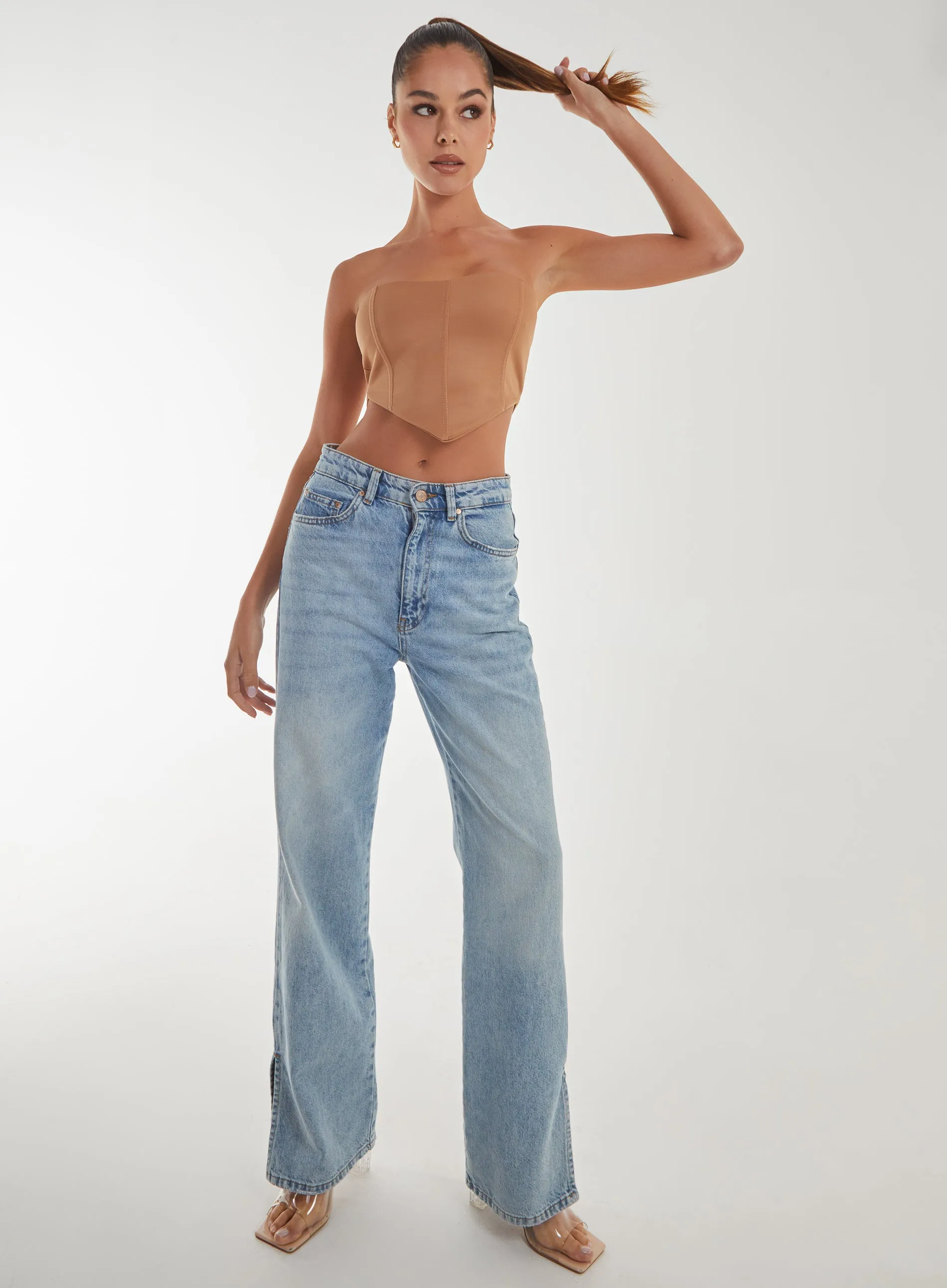 Seam Detail Corset Top