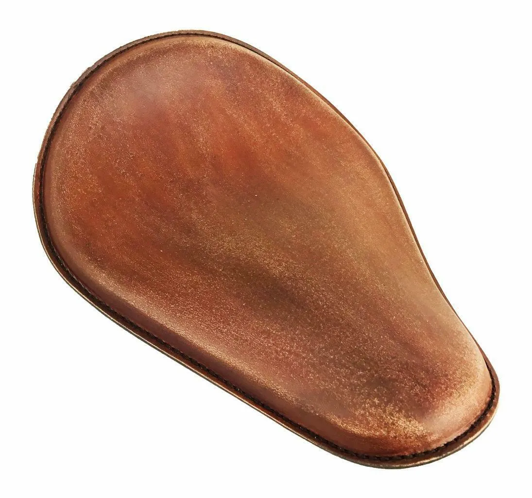 Seat Sportster Harley Chopper Spring Solo Honda 11x14 Brown Dis Leather Chopper