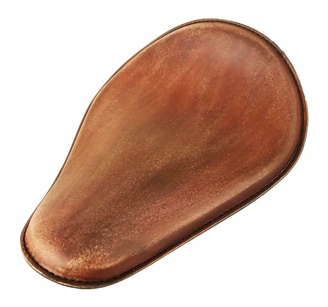 Seat Sportster Harley Chopper Spring Solo Honda 11x14 Brown Dis Leather Chopper