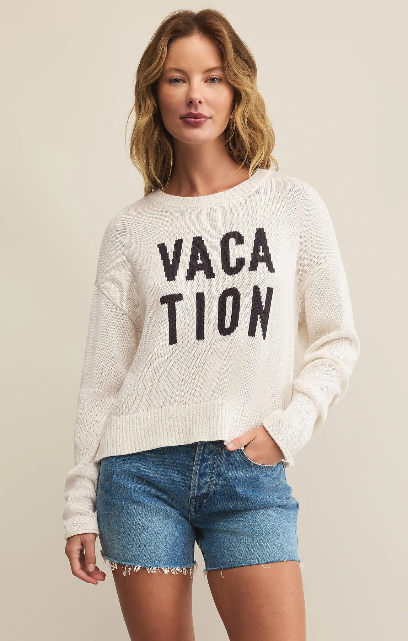 SIENNA VACATION SWEATER-SEA SALT