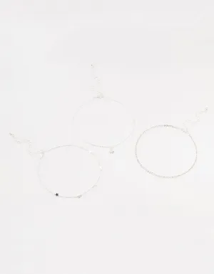 Silver Star Cupchain Chokers 3-Pack